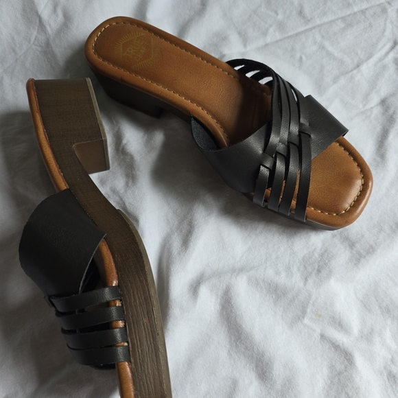 Klick Wood Slide Sandals True Craft Size 8 - Picture 4 of 9